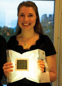 Anna Stork and the LuminAID solar light