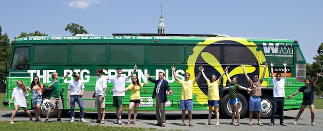 Morgan Curtis and The Big Green Bus and crew.