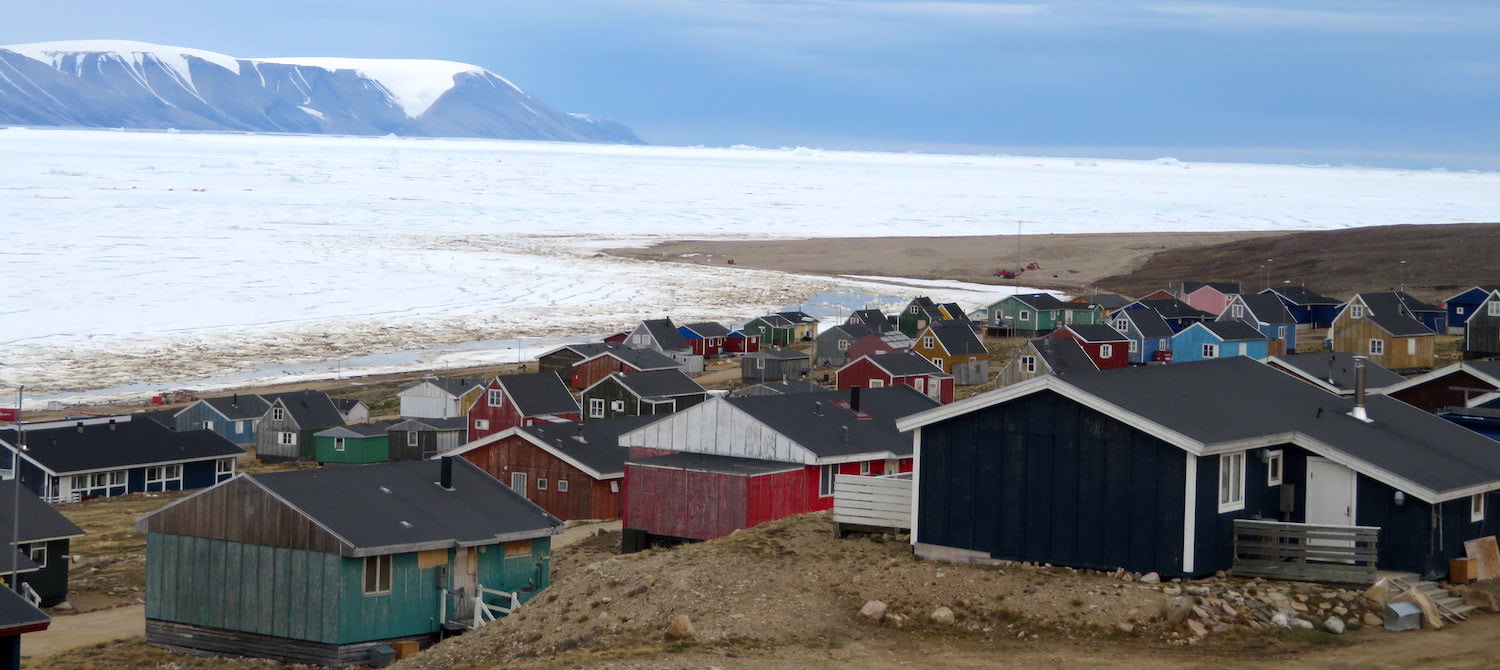 A village in Qaanaaq, Greenland