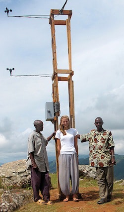 Wind turbine in Kalinzi, Tanzania